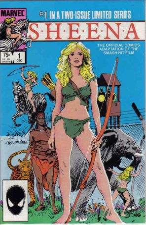 Sheena 1 published by Marvel with cover art by Gray Morrow