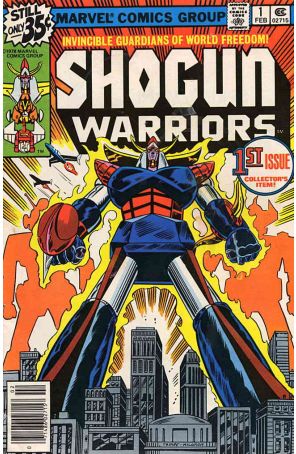 Shogun Warriors 1 published by Marvel with cover art by Herb Trimpe
