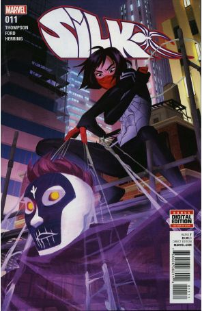 Silk (2nd Series) 11 published by Marvel with cover art by Helen Chen