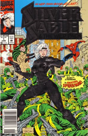 Silver Sable 1 (Newsstand) published by Marvel with cover art by Steven Butler