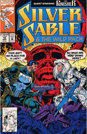 Silver Sable 10 published by Marvel with cover art by Steven Butler