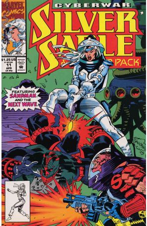 Silver Sable 11 published by Marvel with cover art by Tom Grindberg