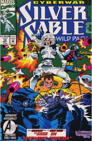Silver Sable 12 published by Marvel with cover art by Tom Grindberg