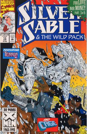 Silver Sable 13 published by Marvel with cover art by Steven Butler