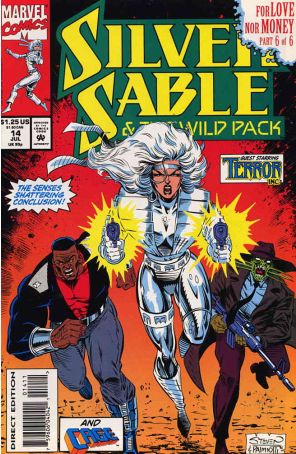Silver Sable 14 published by Marvel with cover art by Steven Butler