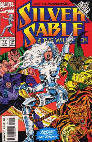 Silver Sable 16 published by Marvel with cover art by Steven Butler
