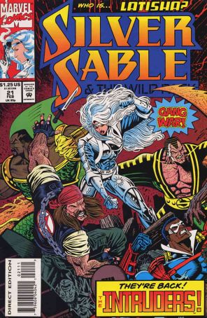 Silver Sable 21 published by Marvel with cover art by Steven Butler