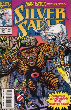 Silver Sable 27 published by Marvel with cover art by Steven Butler