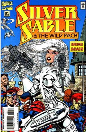 Silver Sable 31 published by Marvel with cover art by Steven Butler