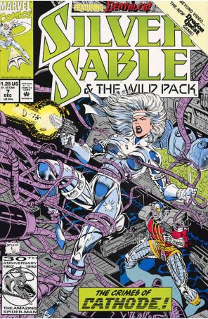 Silver Sable 7 published by Marvel with cover art by Steven Butler