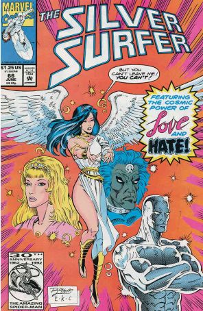 Silver Surfer (Vol. 3) 66 published by Marvel with cover art by Ron Lim