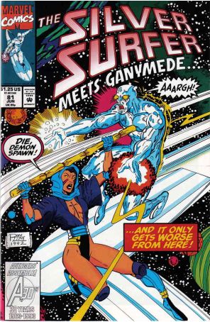 Silver Surfer (Vol. 3) 81 published by Marvel with cover art by Ron Lim