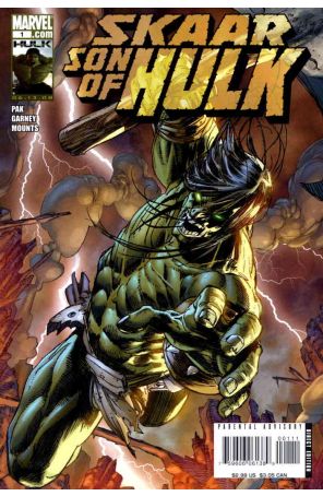 Skaar: Son of Hulk 1 published by Marvel with cover art by Carlo Pagulayan