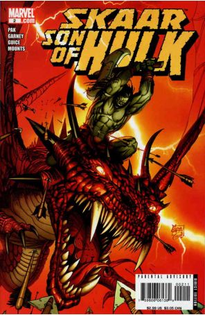 Skaar: Son of Hulk 2 published by Marvel with cover art by Ron Garney