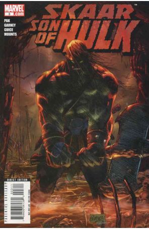 Skaar: Son of Hulk 3 published by Marvel with cover art by Ron Garney
