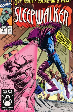 Sleepwalker 1 published by Marvel with cover art by Bret Blevins