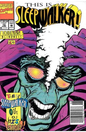 Sleepwalker 13 (Newsstand) published by Marvel with cover art by Bret Blevins