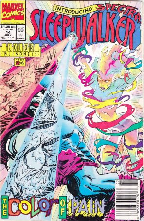 Sleepwalker 14 (Newsstand) published by Marvel with cover art by Bret Blevins