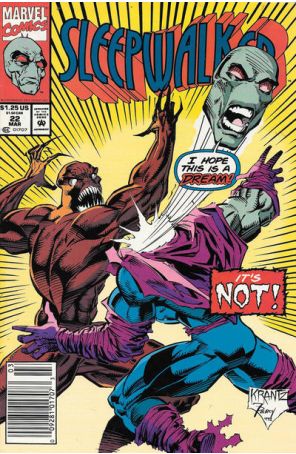 Sleepwalker 22 (Newsstand) published by Marvel with cover art by Kelly Krantz