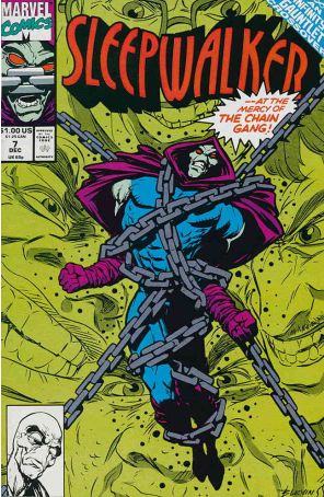 Sleepwalker 7 published by Marvel with cover art by Bret Blevins