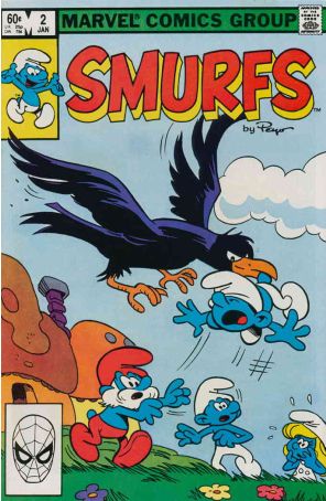 Smurfs 2 published by Marvel with cover art by Peyo