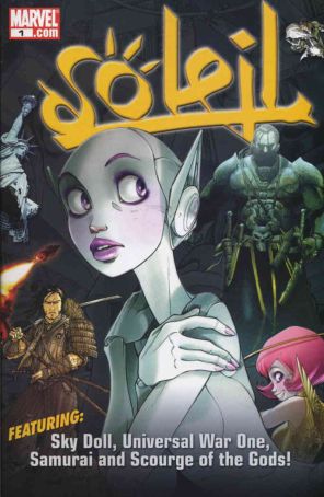 Soleil Sampler 1 published by Marvel with cover art by Jeff Suter, Barbara Canepa, Alessandro Barbucci, Denis Bajram, and Frédéric Genêt