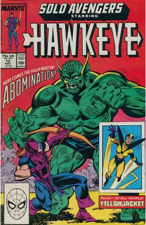 Solo Avengers 12 published by Marvel with cover art by Mike Machlan