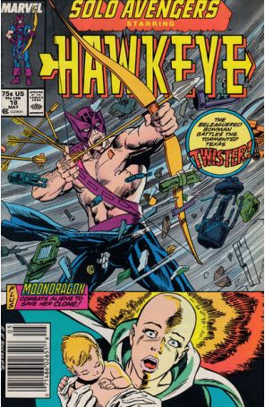 Solo Avengers 18 (Newsstand) published by Marvel with cover art by Rich Buckler