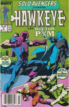 Solo Avengers 8 (Newsstand) published by Marvel with cover art by Kevin Nowlan