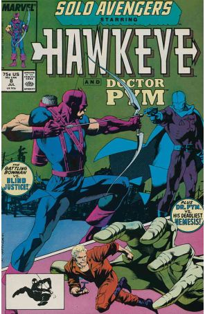 Solo Avengers 8 published by Marvel with cover art by Kevin Nowlan