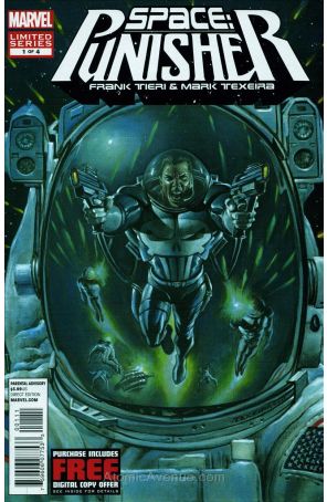 Space: Punisher 1 published by Marvel with cover art by Mark Texeira