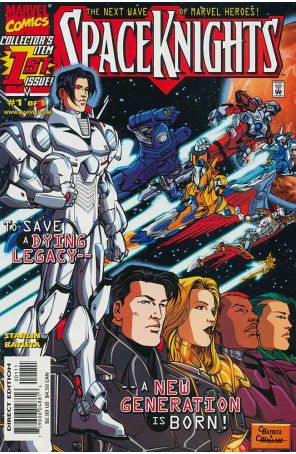 Spaceknights 1 published by Marvel with cover art by Chris Batista