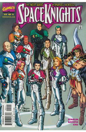 Spaceknights 2 published by Marvel with cover art by Chris Batista