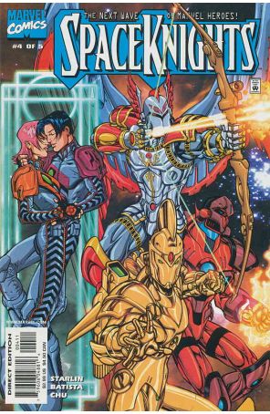 Spaceknights 4 published by Marvel with cover art by Chris Batista