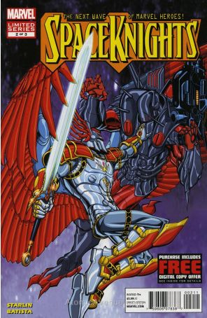 Spaceknights CS 2 published by Marvel with cover art by Chris Batista