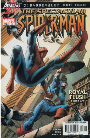 Spectacular Spider-Man (2nd Series) 16 published by Marvel with cover art by Steve Epting