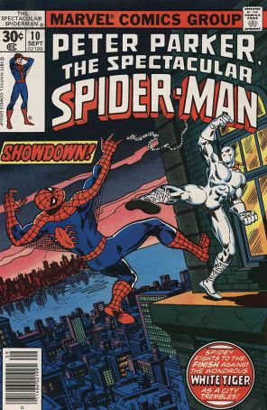 The Spectacular Spider-Man 10 published by Marvel with cover art by George Pérez