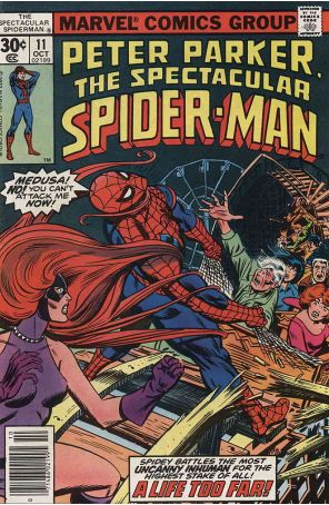 The Spectacular Spider-Man 11 published by Marvel with cover art by Al Milgrom
