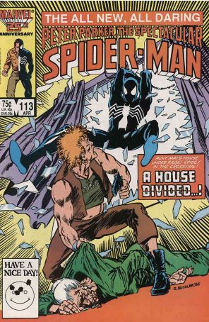 The Spectacular Spider-Man 113 published by Marvel with cover art by Rich Buckler