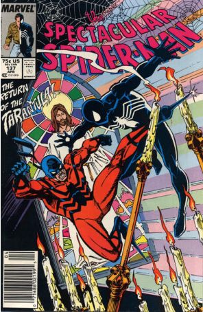 The Spectacular Spider-Man 137 (Newsstand) published by Marvel with cover art by Sal Buscema