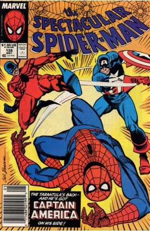 The Spectacular Spider-Man 138 (Newsstand) published by Marvel with cover art by Sal Buscema