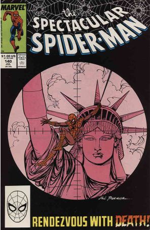 The Spectacular Spider-Man 140 published by Marvel with cover art by Sal Buscema