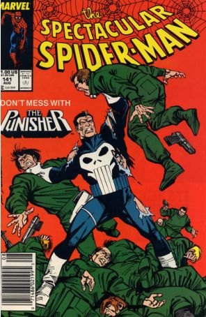 The Spectacular Spider-Man 141 (Newsstand) published by Marvel with cover art by Sal Buscema