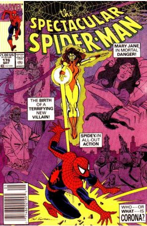 The Spectacular Spider-Man 176 (Newsstand) published by Marvel with cover art by Sal Buscema