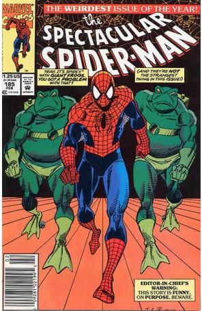 The Spectacular Spider-Man 185 (Newsstand) published by Marvel with cover art by Sal Buscema