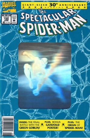 The Spectacular Spider-Man 189 (Newsstand) published by Marvel with cover art by Mark Bagley