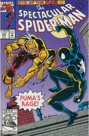The Spectacular Spider-Man 191 published by Marvel with cover art by Sal Buscema