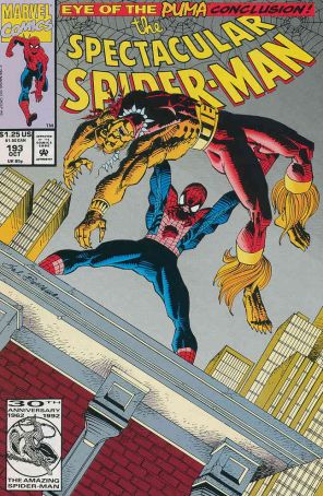 The Spectacular Spider-Man 193 published by Marvel with cover art by Sal Buscema