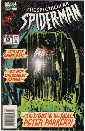 The Spectacular Spider-Man 222 (Newsstand) published by Marvel with cover art by Sal Buscema