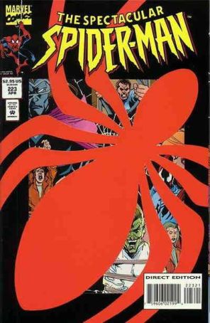 The Spectacular Spider-Man 223 published by Marvel with cover art by Sal Buscema